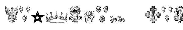 Heraldic Devices font preview